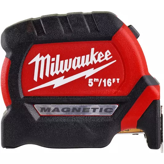 Milwaukee 5M/16ft Magnetic Tape Measure Metric & Imperial) 4932464602