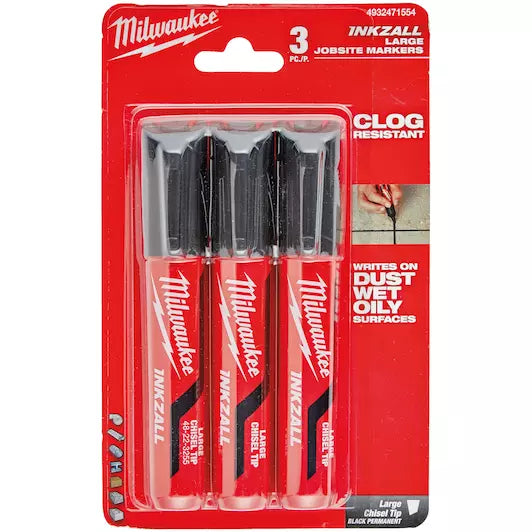 Milwaukee Chisel Tip Marker 3pc 4932471554