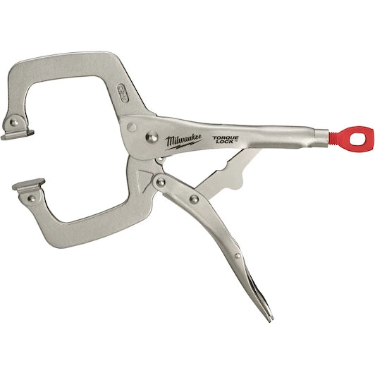 Milwaukee 11in (279mm) Torque Locking C Clamp with Swivel Pads 4932471727