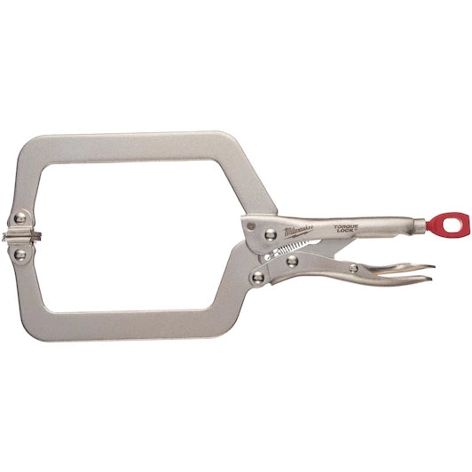 Milwaukee 11in (279mm) Torque Locking C Clamp with Swivel Pads 4932471727