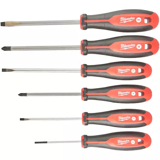 Milwaukee 6 Piece Tri-Lobe Screwdriver Set (Philips/Slotted) 4932471807