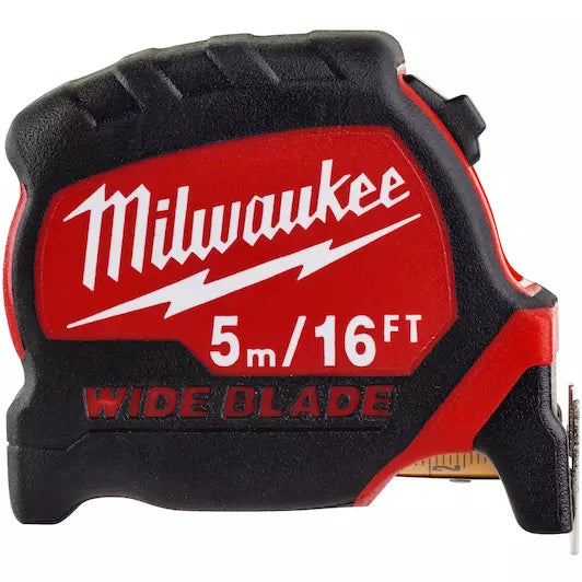 Milwaukee Premium Wide Blade 5m/16ft Tape Measure (Metric & Imperial) 4932471817