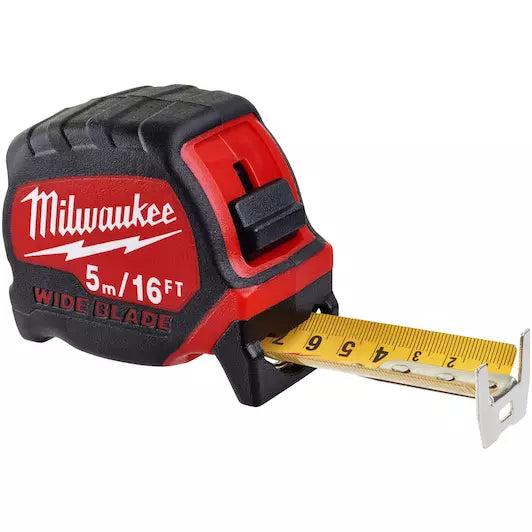 Milwaukee Premium Wide Blade 5m/16ft Tape Measure (Metric & Imperial) 4932471817