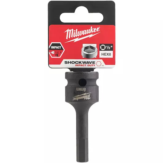 Milwaukee ShockWave Impact Duty Bit Cap 1/2" Hex 8mm 4932478065