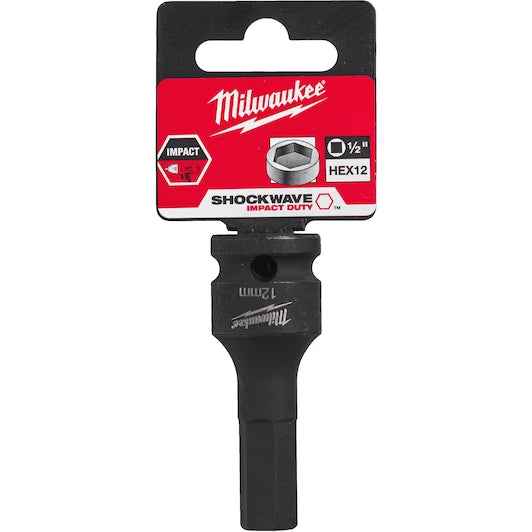 Milwaukee ShockWave Impact Duty Bit Cap 1/2" Hex 12mm 4932478067