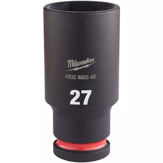Milwaukee 1/2" 27mm  Shockwave Impact Socket Hex Deep 4932480345