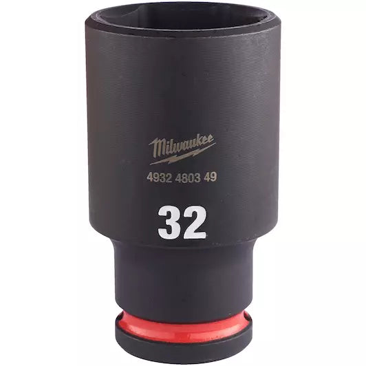 Milwaukee 1/2" 32mm  Shockwave Impact Socket Hex Deep 4932480349