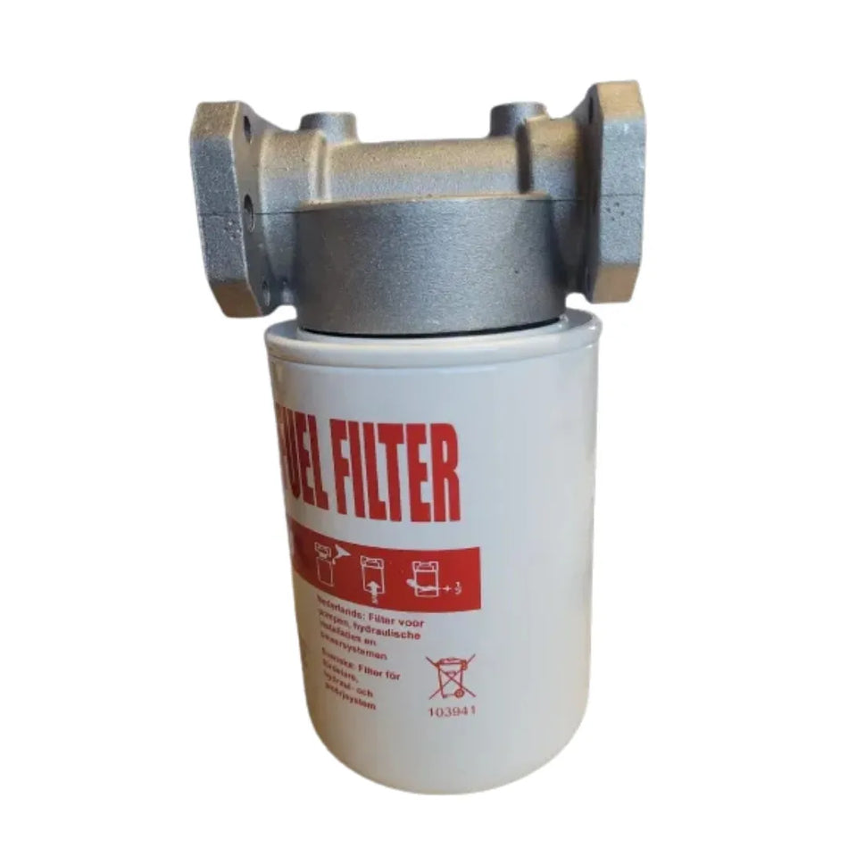 Piusi Fuel Filter Unit Complete with Filter – F0777200A | 1" BSP 10 Micron Fuel Filter Assembly