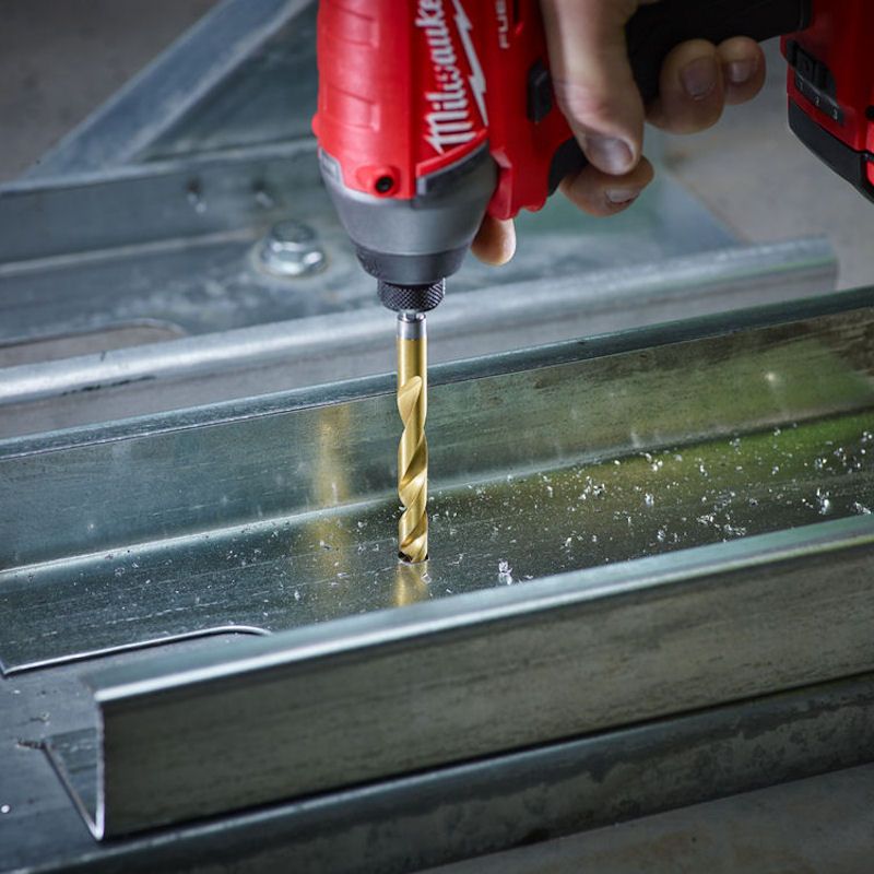 Milwaukee 8.0mm Red Hex ShW HSS-G-Tin Metal Drill Bit 1pc 48894719