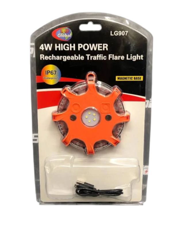LED Global Rechargeable Warning Flare-Amber LG907